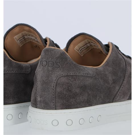 Sneaker in pelle, pelle scamosciata e Check 